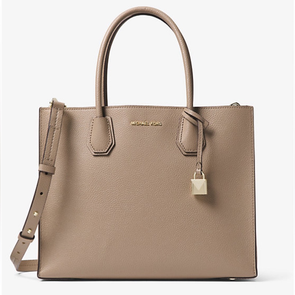 Michael Kors Mercer Camel Large Satchel New W/O Tags. Still has plastic on it